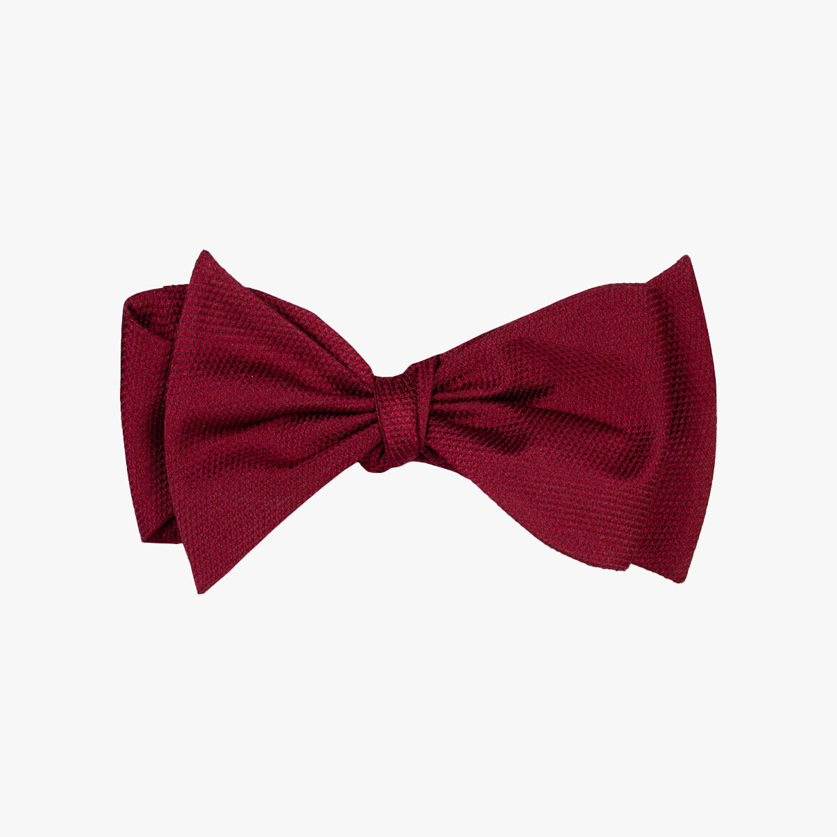 Fliege aus Seide in uni dunkelrot dkl. rot Bild 1