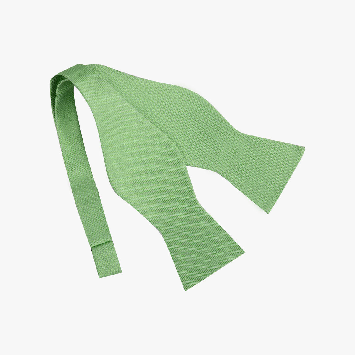 Fliege aus Seide in uni grün grün Bild 1