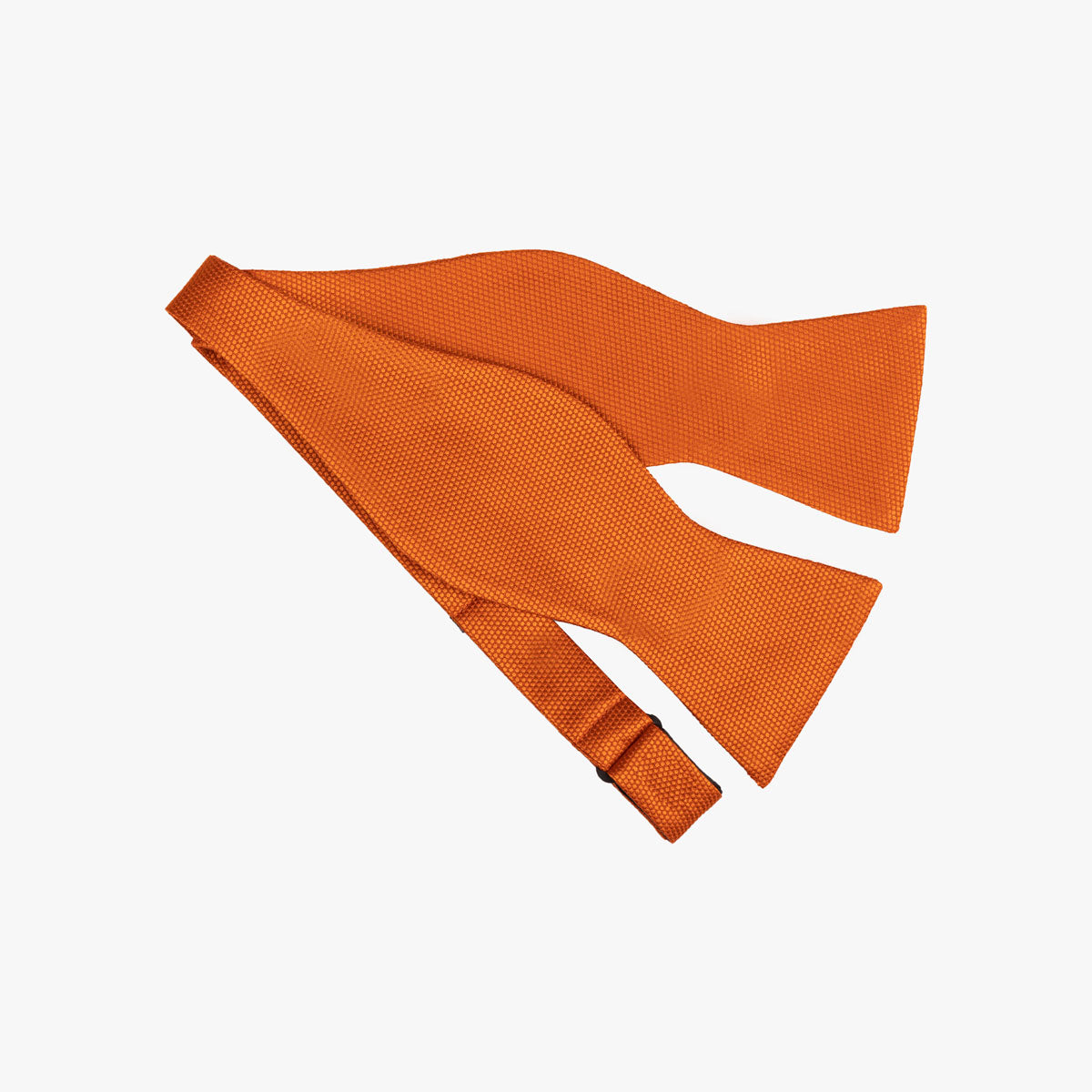 Fliege aus Seide in uni orange orange Bild 1