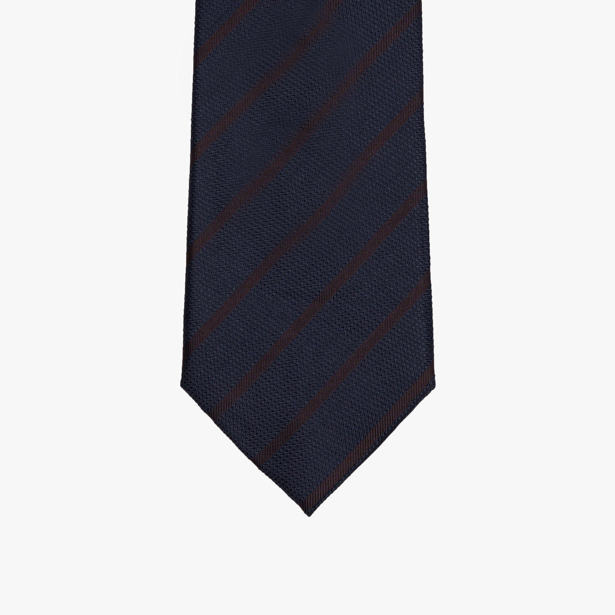 Krawatte aus Seide in Blau und Braun brown Bild 2