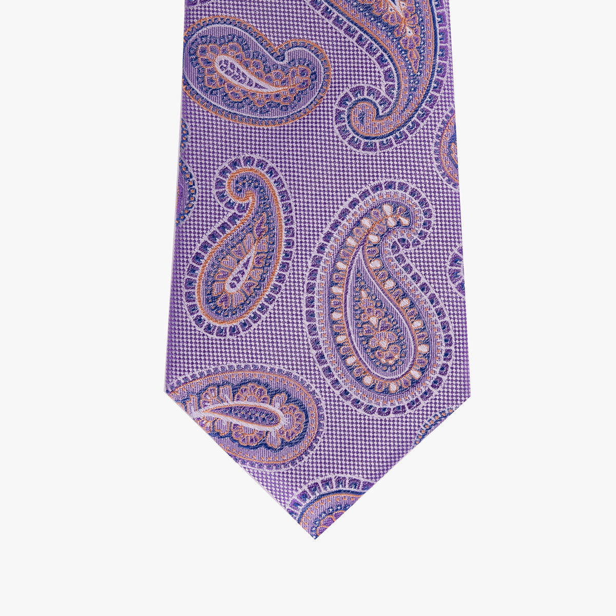 Krawatte aus Seide in lila mit Paisleymuster lila Bild 2