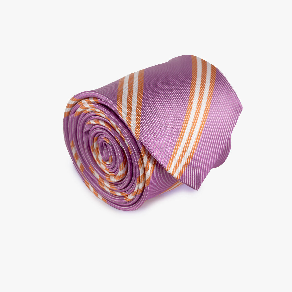 Krawatte aus Seide in pink gestreift pink Bild 1