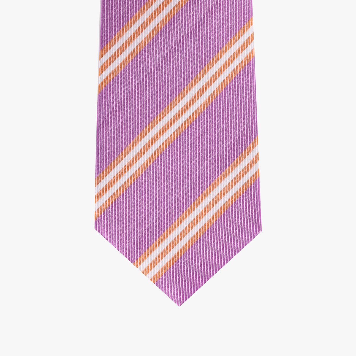 Krawatte aus Seide in pink gestreift pink Bild 2