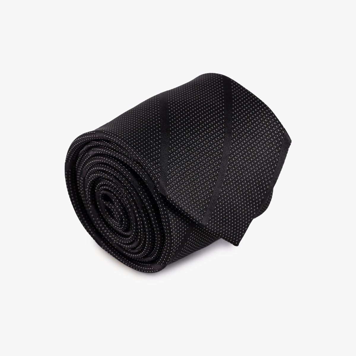 Krawatte aus Seide in schwarz gemustert schwarz Bild 1