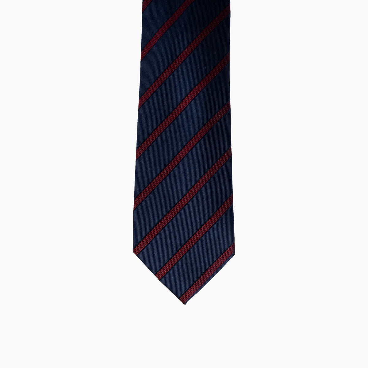 Krawatte in Blau mit roten Streifen red Bild 2