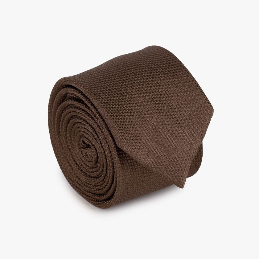 Krawatte in braun - Slim braun Bild 1