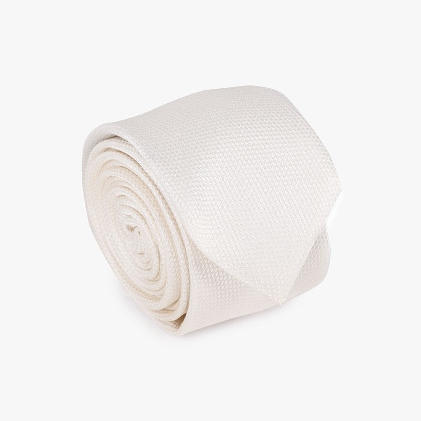 Krawatte in offwhite - Slim offwhite Bild 1