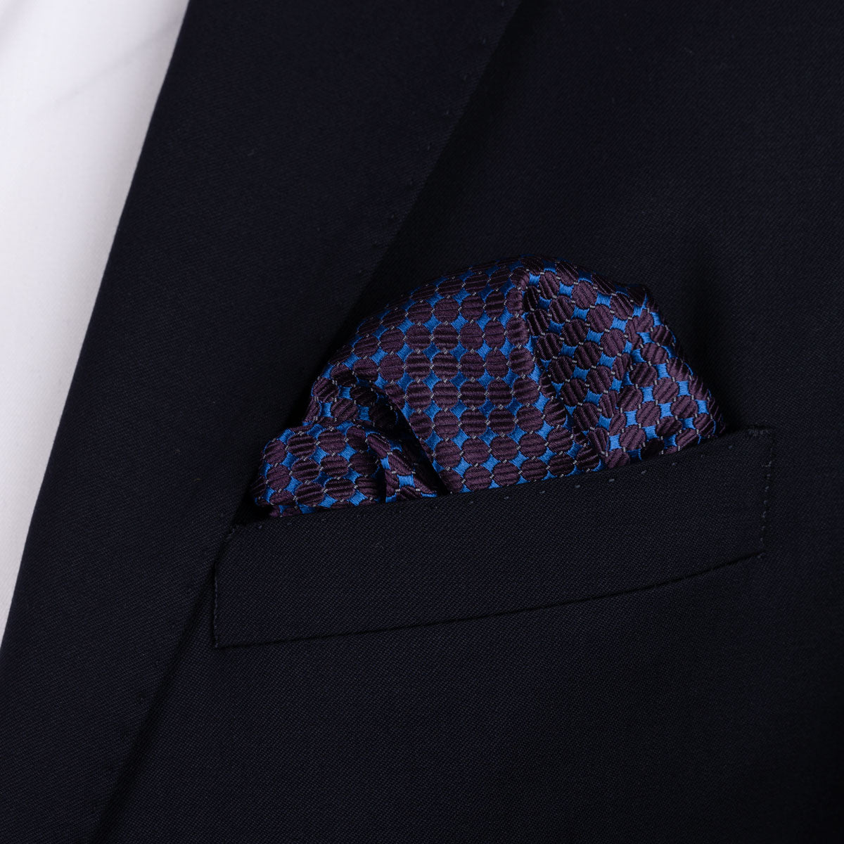 Einstecktuch mit geometrischem Muster in Dunkelrot dkl. rot Bild 1