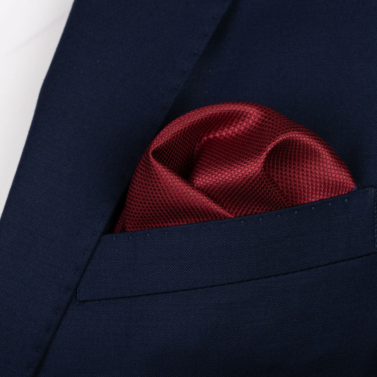 Einstecktuch in dunkelrot dkl. rot Bild 1