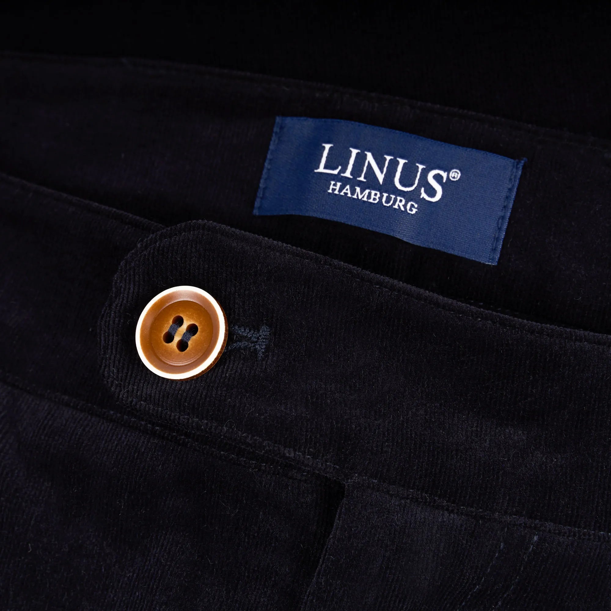 Chino aus Feincord in Dunkelblau dkl. blau Bild 3