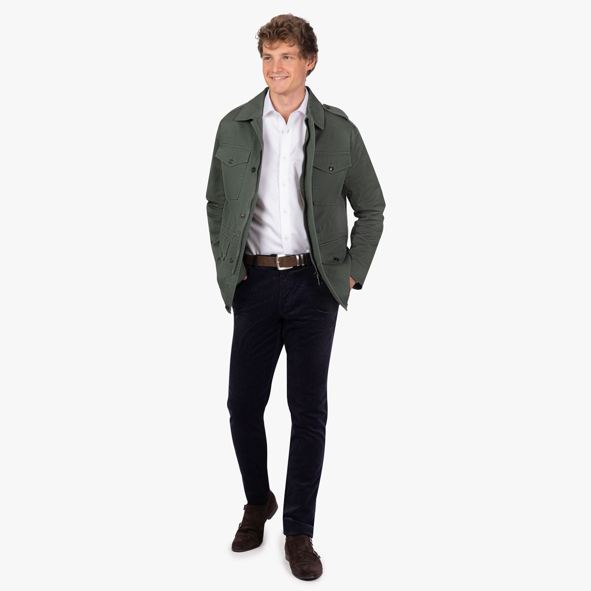 Jacke Monza aus Baumwolle in grün grün Bild 2