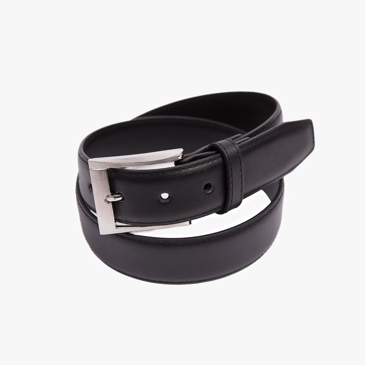 Glattleder-Gürtel in schwarz black Bild 1