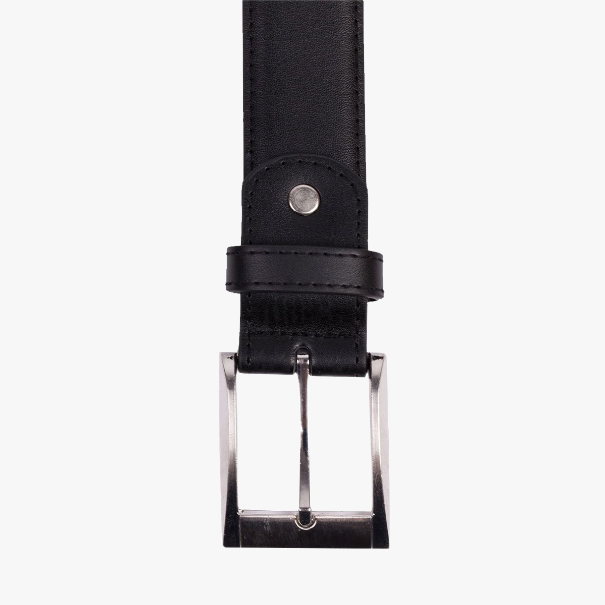 Glattleder-Gürtel in schwarz black Bild 2