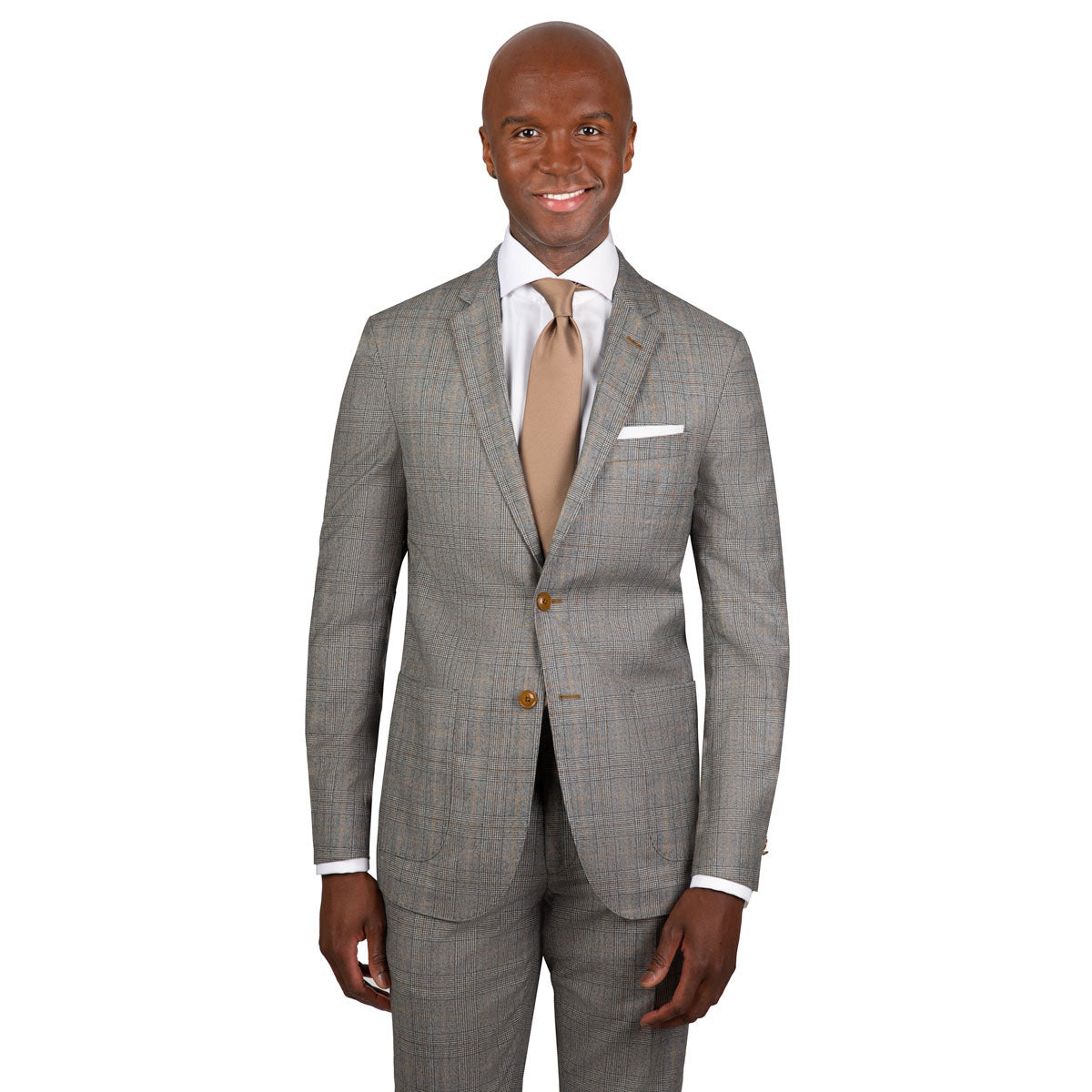 Super Slim Fit Anzug mit Prince of Wales Check in grau hellgrau/karo Bild 2