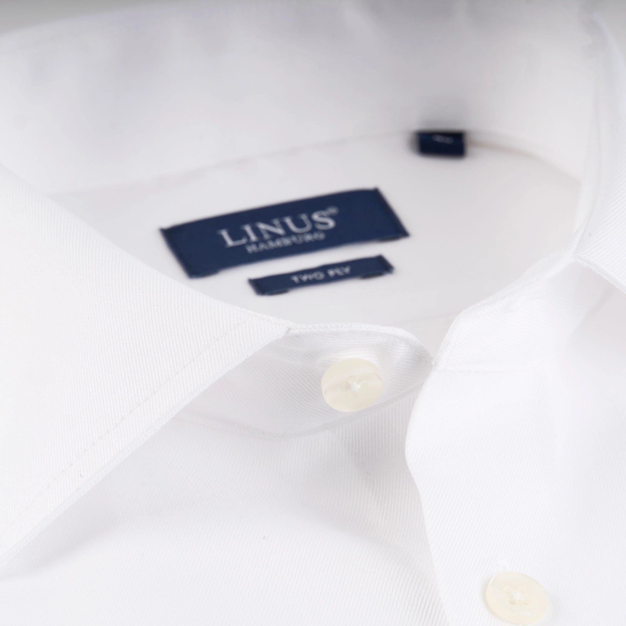 Modern Fit Hemd aus reiner Baumwolle in Weiß white Bild 3