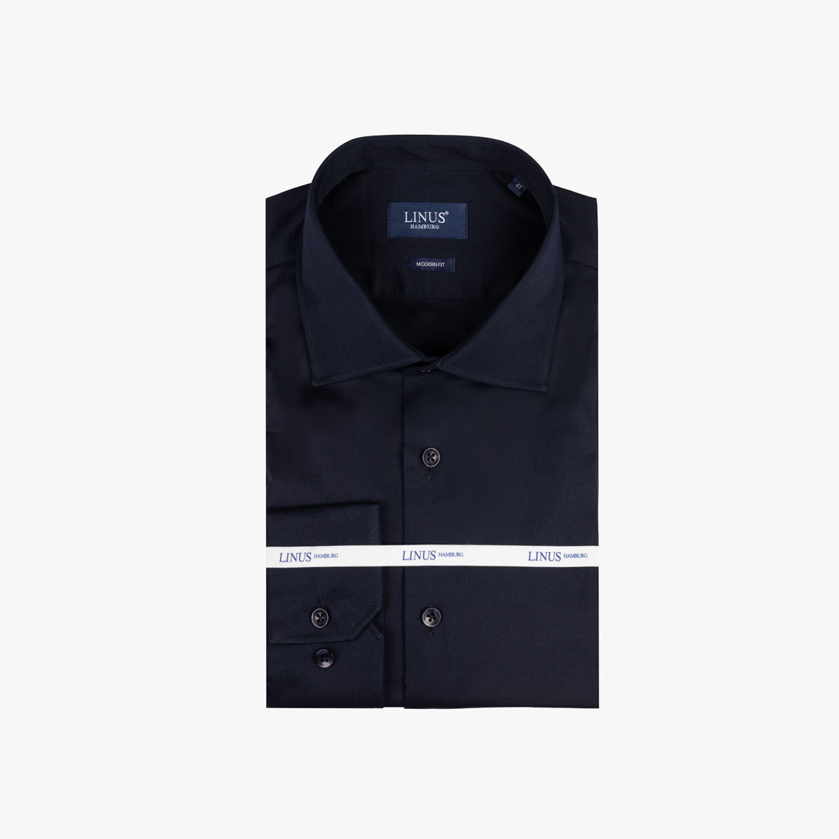 Modern Fit Hemd in dunkelblau mit extralangem Arm drk. blue Bild 3
