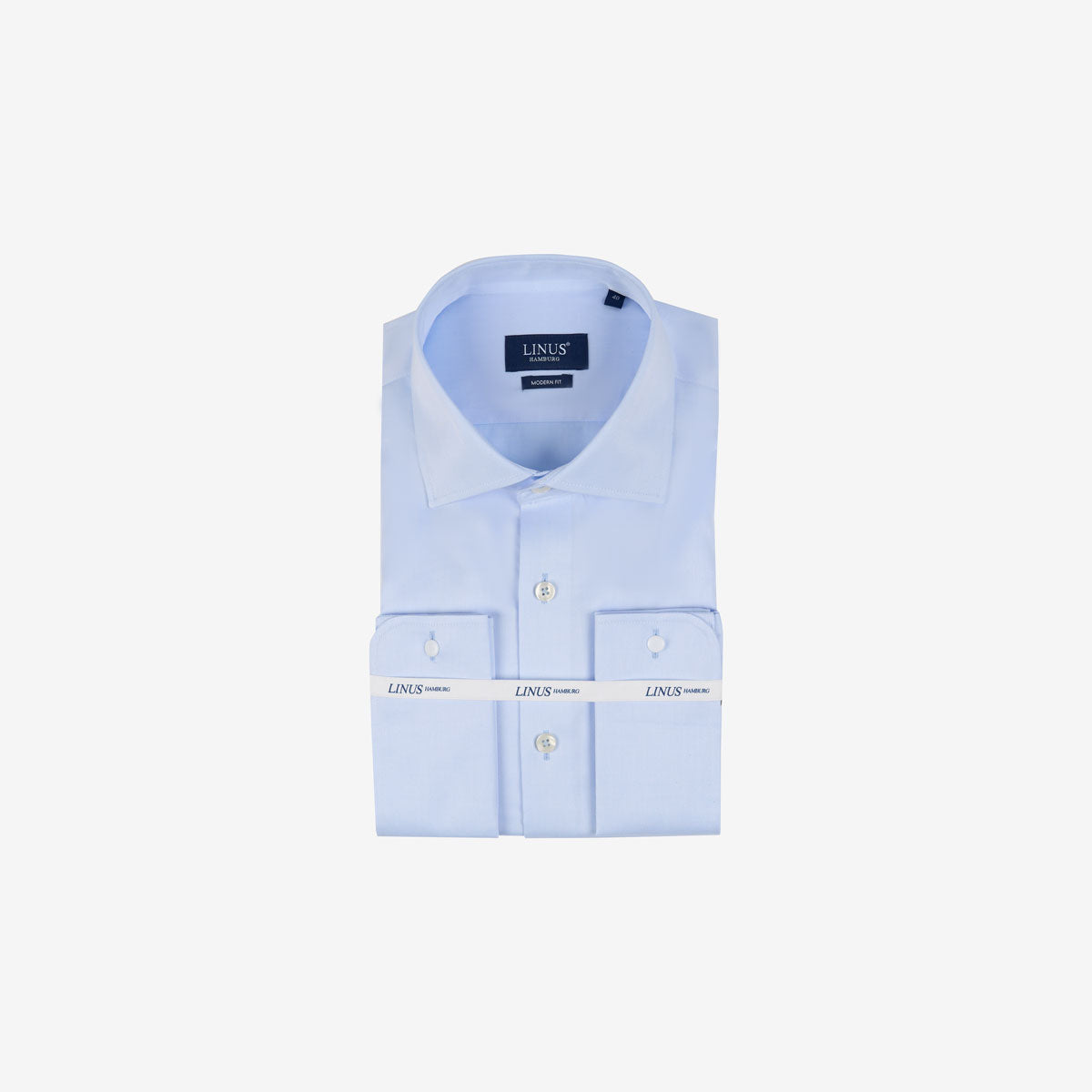 Modern Fit Hemd in Hellblau mit Umschlagmanschette light blue Bild 4