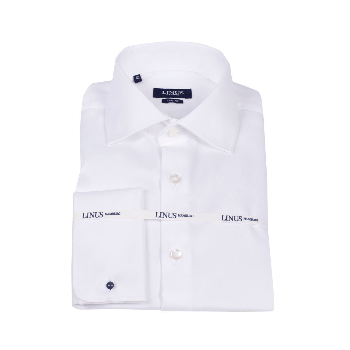 Modern Fit Hemd Twill Umschlagmanschette white Bild 2