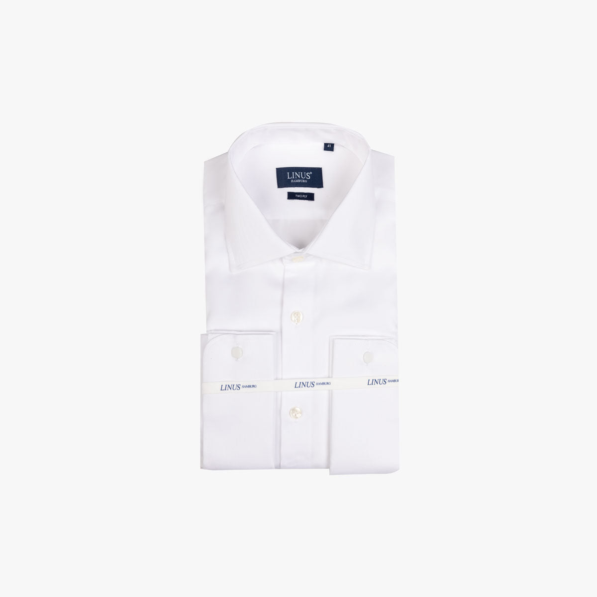 Slim Fit Hemd in weiß mit extralangem Arm white Bild 2