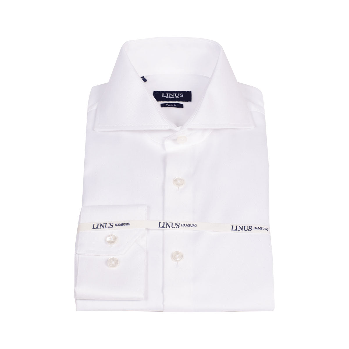 Slim Fit Hemd Twill Haifischkragen white Bild 2