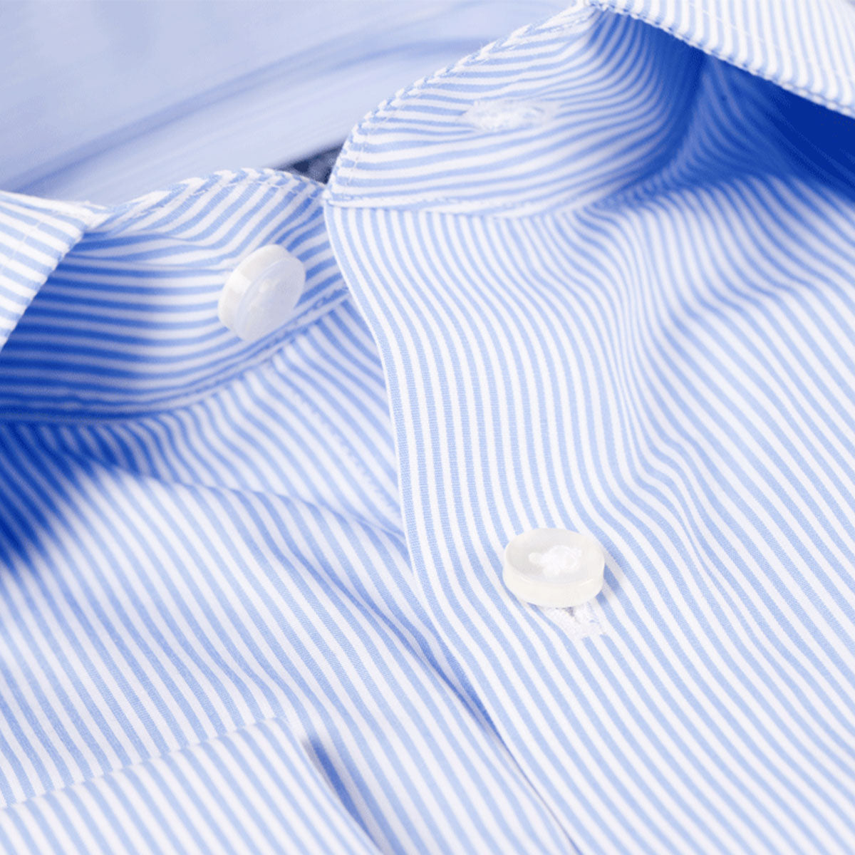 Slim Fit Hemd Umschlagmanschette blau-weiß gestreift blue/white Bild 3