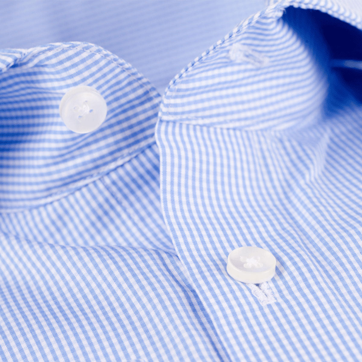 Slim Fit Hemd Umschlagmanschette blau-weiß kariert blue/white Bild 3