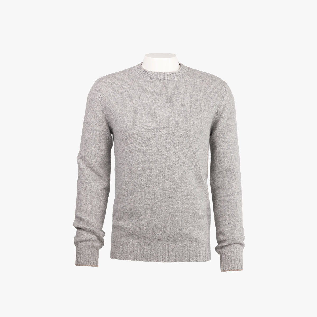 Feinstrickpullover aus Kaschmir in hellgrau 19059/ contr. 19359 Bild 3