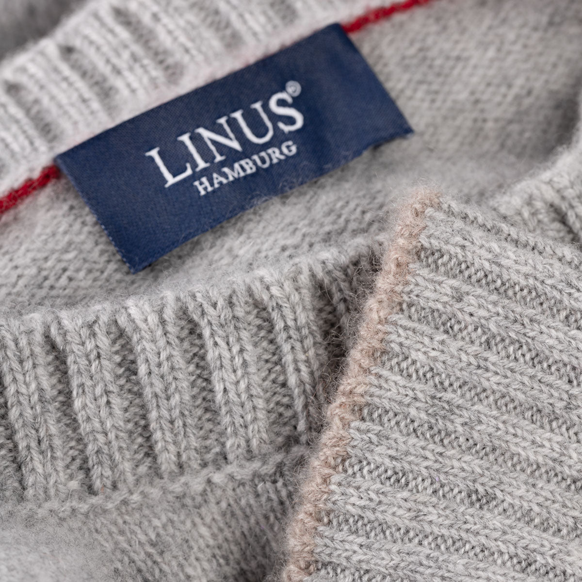 Feinstrickpullover aus Kaschmir in hellgrau 19059/ contr. 19359 Bild 6