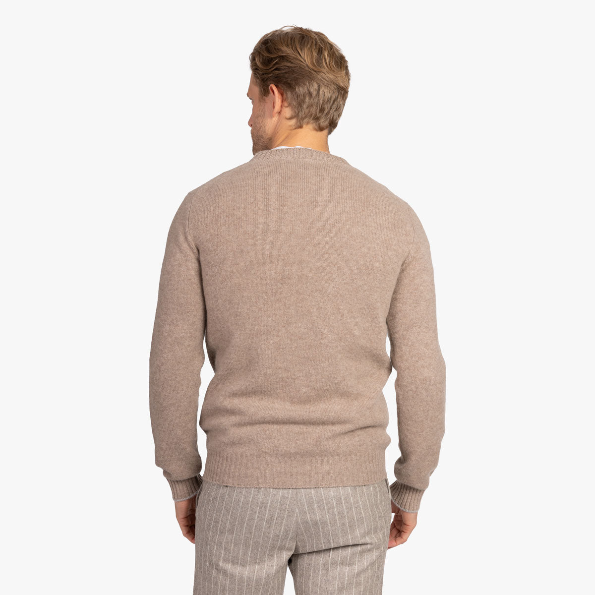 Feinstrickpullover aus Kaschmir in hellbraun 19359/ contr. 19059 Bild 2