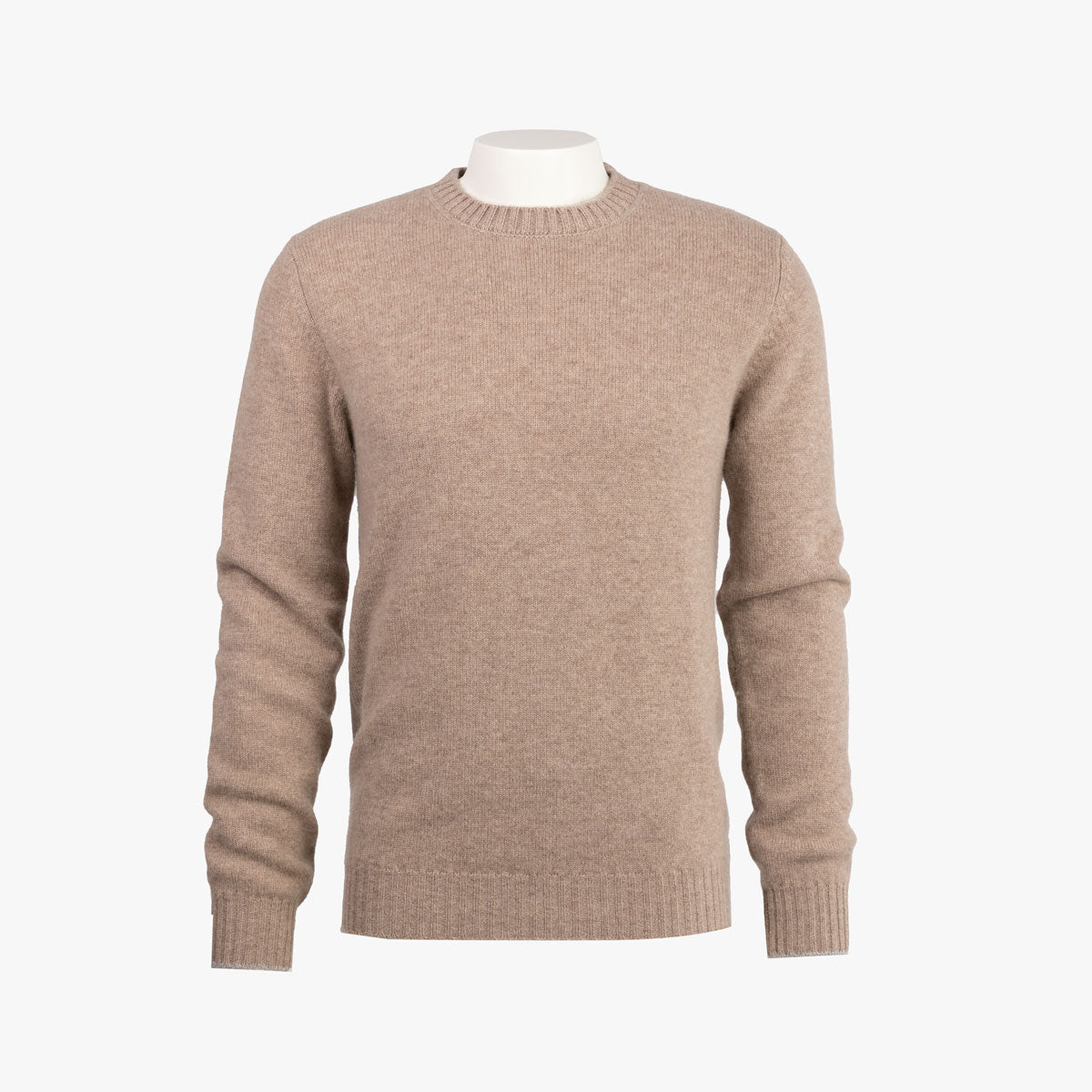 Feinstrickpullover aus Kaschmir in hellbraun 19359/ contr. 19059 Bild 3