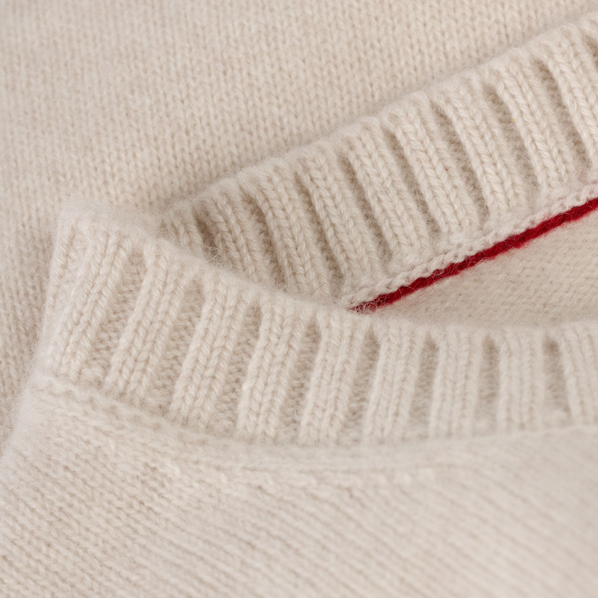 Feinstrickpullover aus Kaschmir in offwhite 19051/ contr. 19108 Bild 4