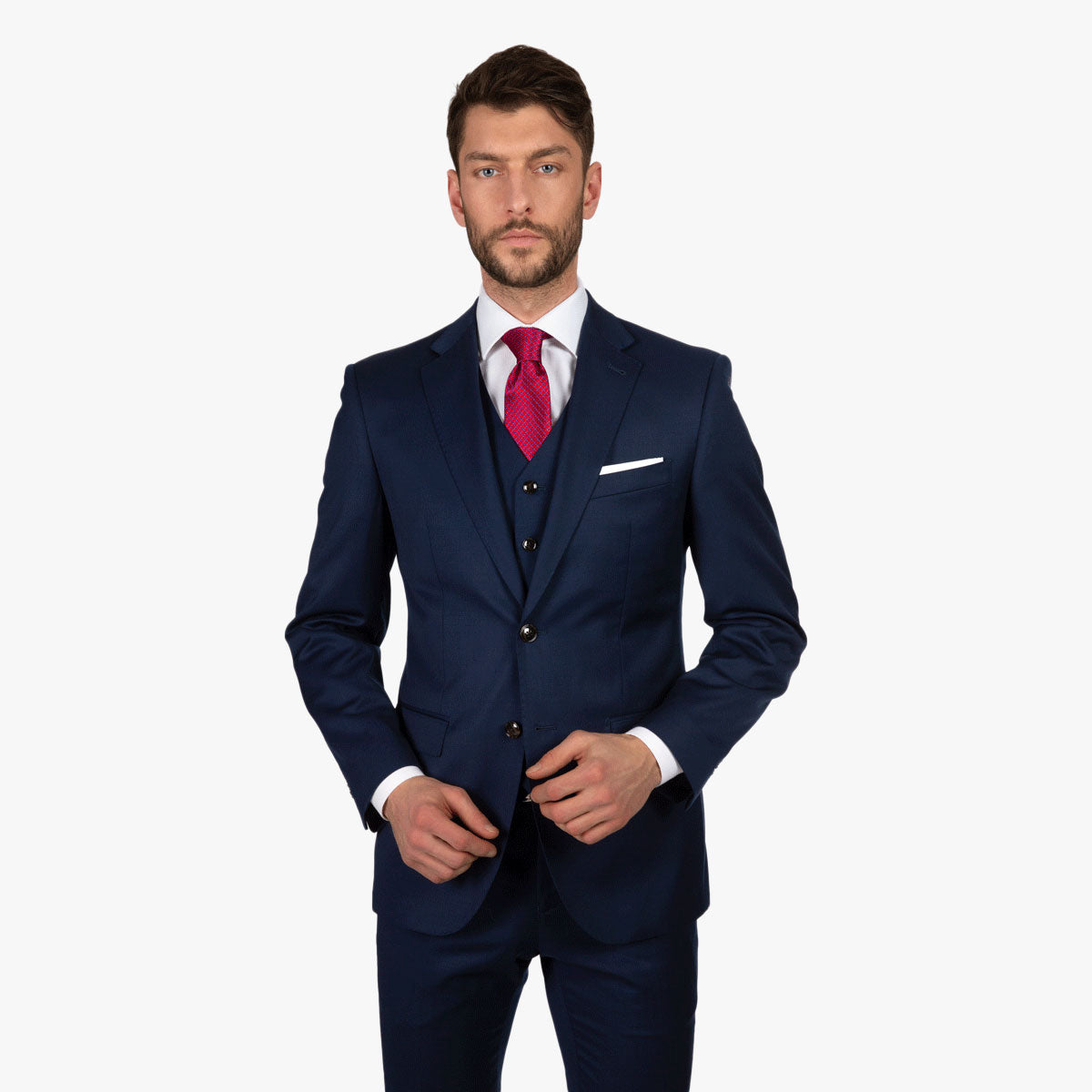 Mann im eleganten Anzug.