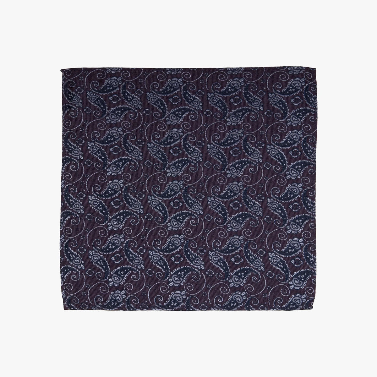 Einstecktuch aus Seide in Paisleymuster in Violett lila Bild 2