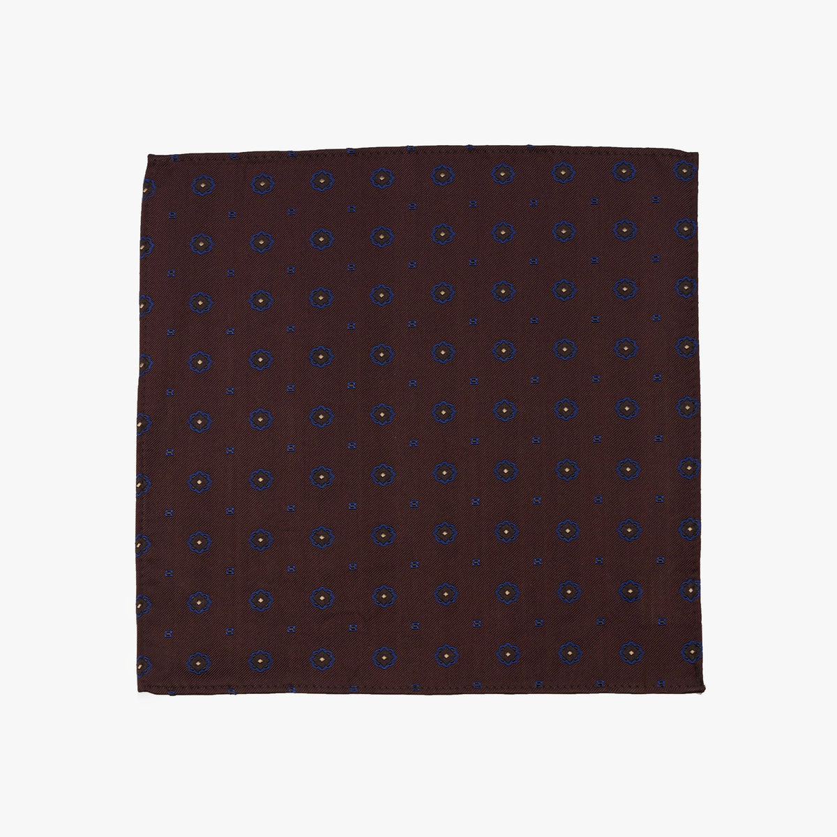 Einstecktuch in Braun mit floralem Muster brown Bild 2