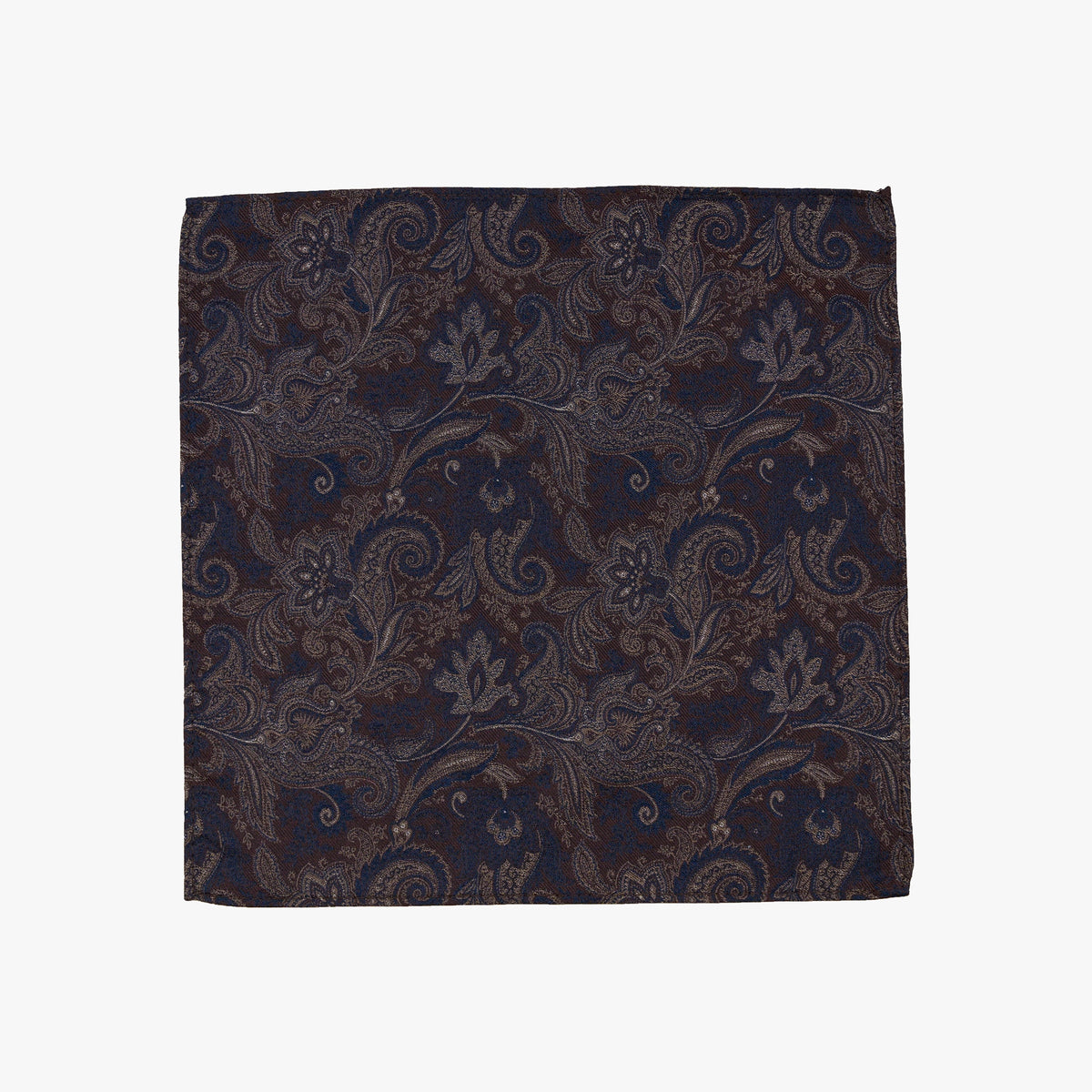 Einstecktuch in Braun mit floralem Muster brown Bild 2