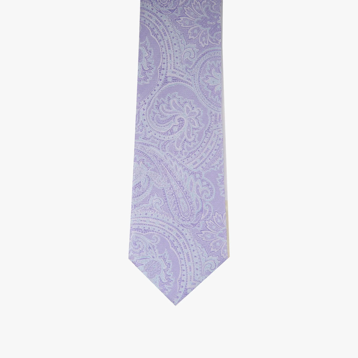 Krawatte aus Seide in Violett und Hellblau lila Bild 2