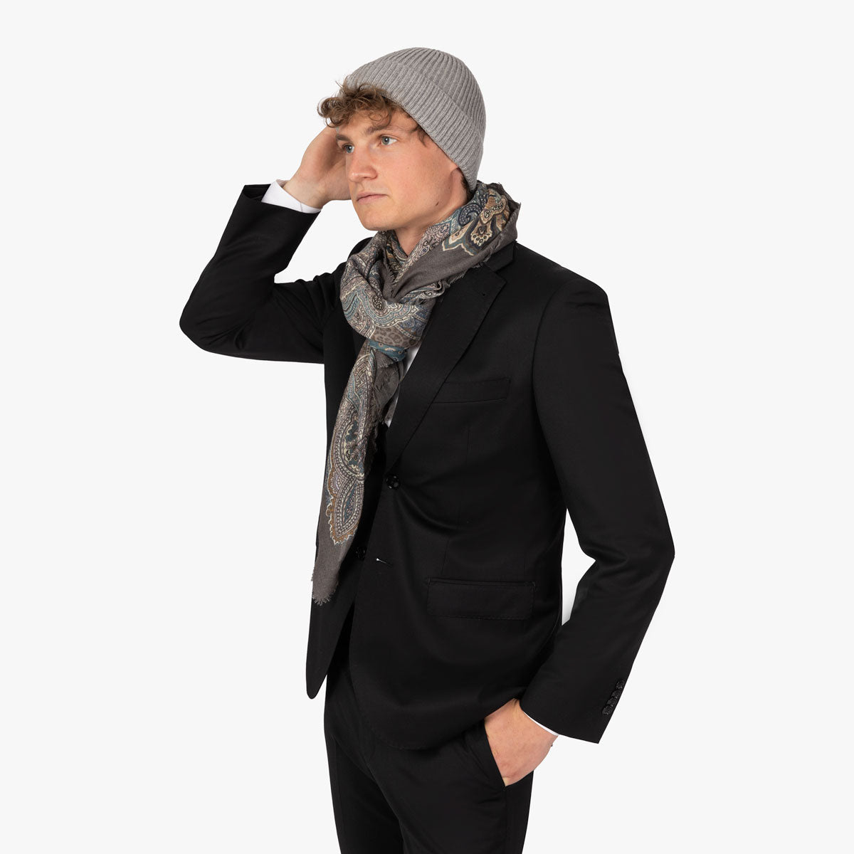 Mütze in Grau hellgrau Bild 1