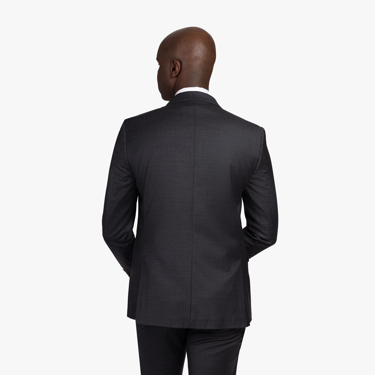 Anzug Fano/N  mit steigendem Revers und R-Bund in anthrazit charcoul Bild 4