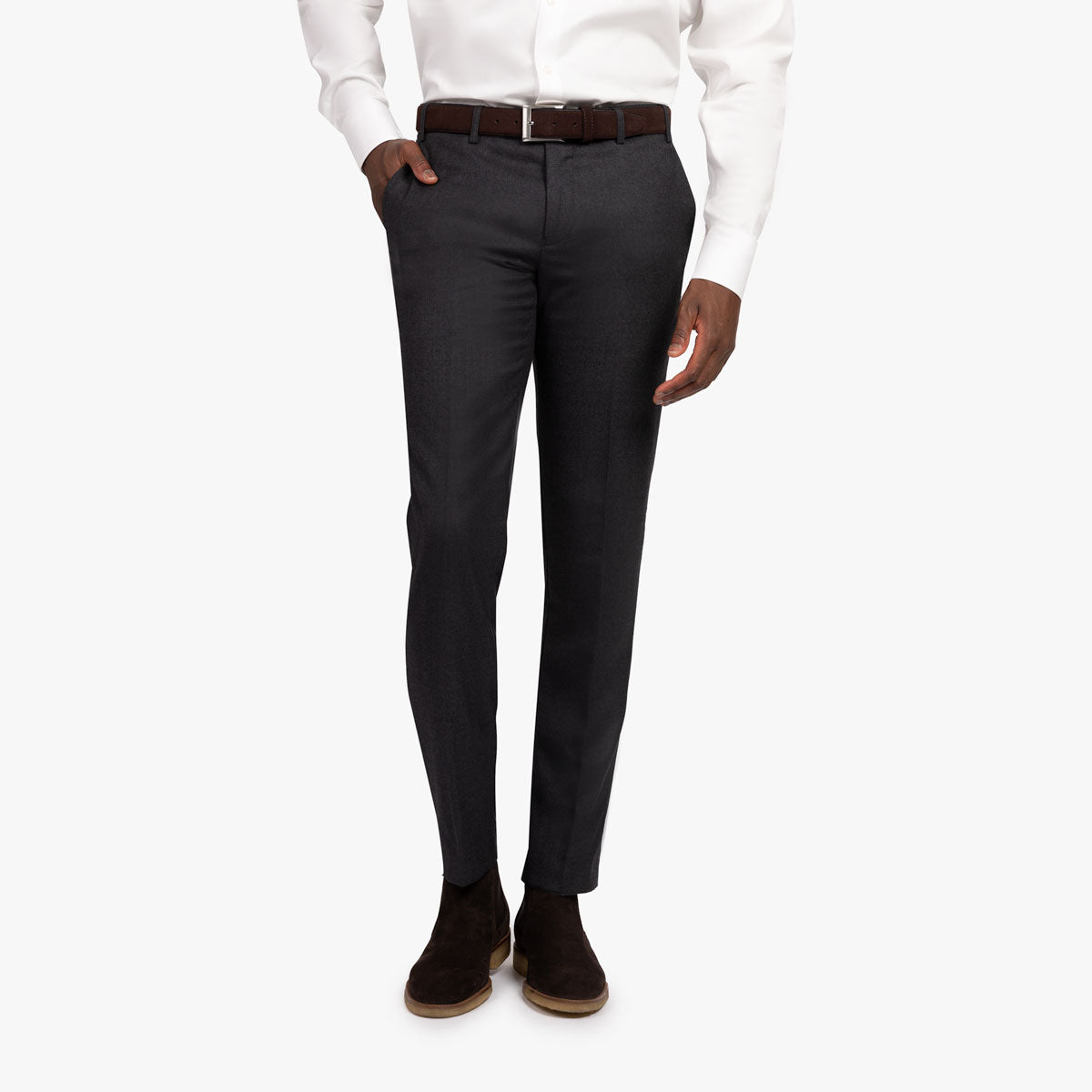 Baukastenhose Siena aus Wolle in anthrazit charcoul Bild 1