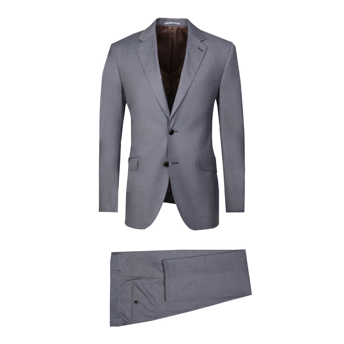 Anzug Prato/S mit schräg gestellten Taschen in grau hellgrau Bild 7