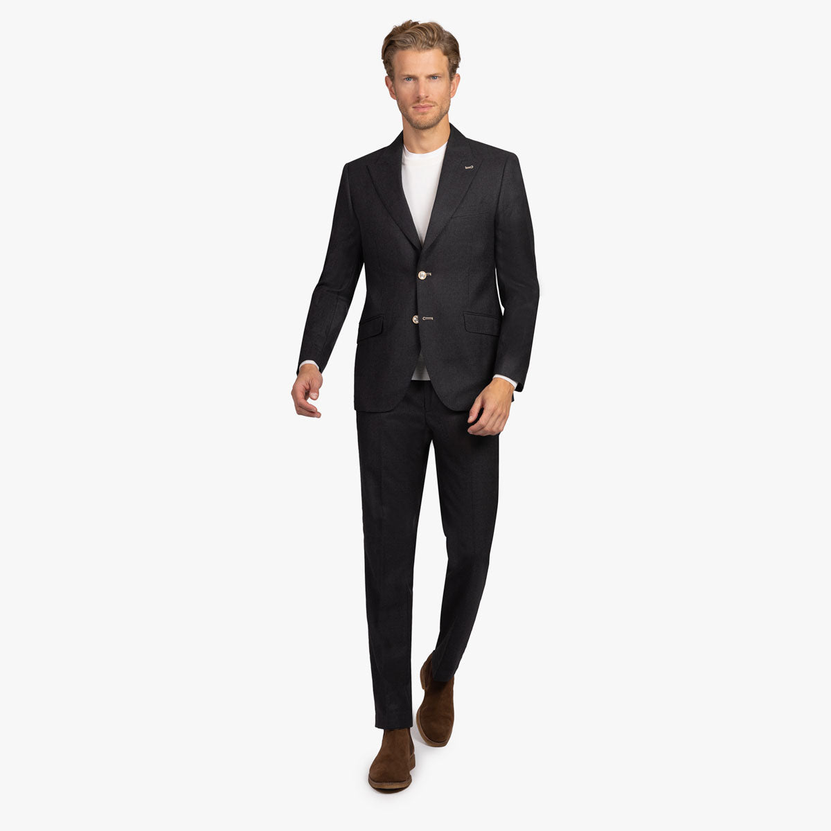 Sakko Fano aus Wolle mit steigendem Revers in anthrazit charcoul Bild 7