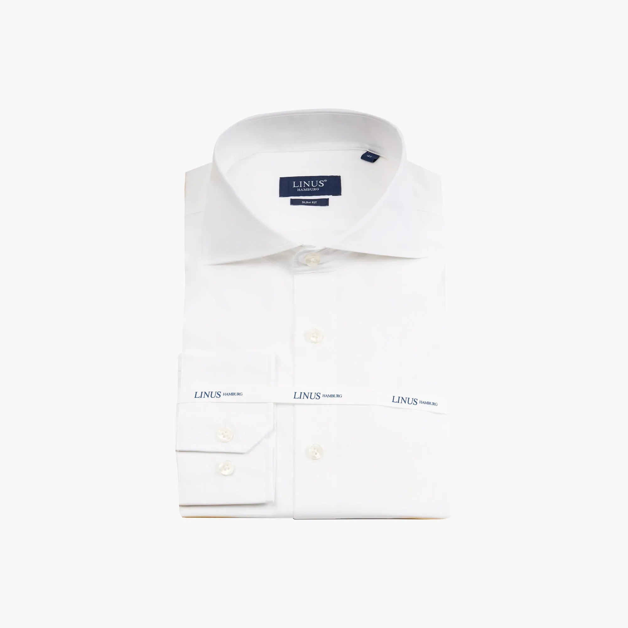 Slim Fit Hemd aus reiner Baumwolle in Weiß white Bild 6