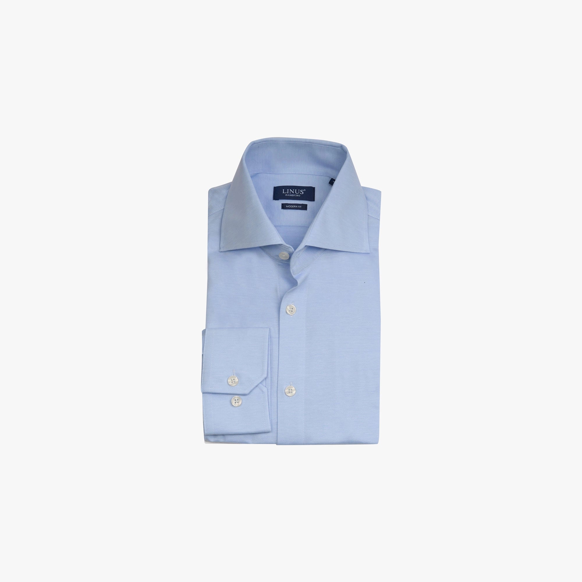 Hemd aus Jersey in Hellblau light blue Bild 2