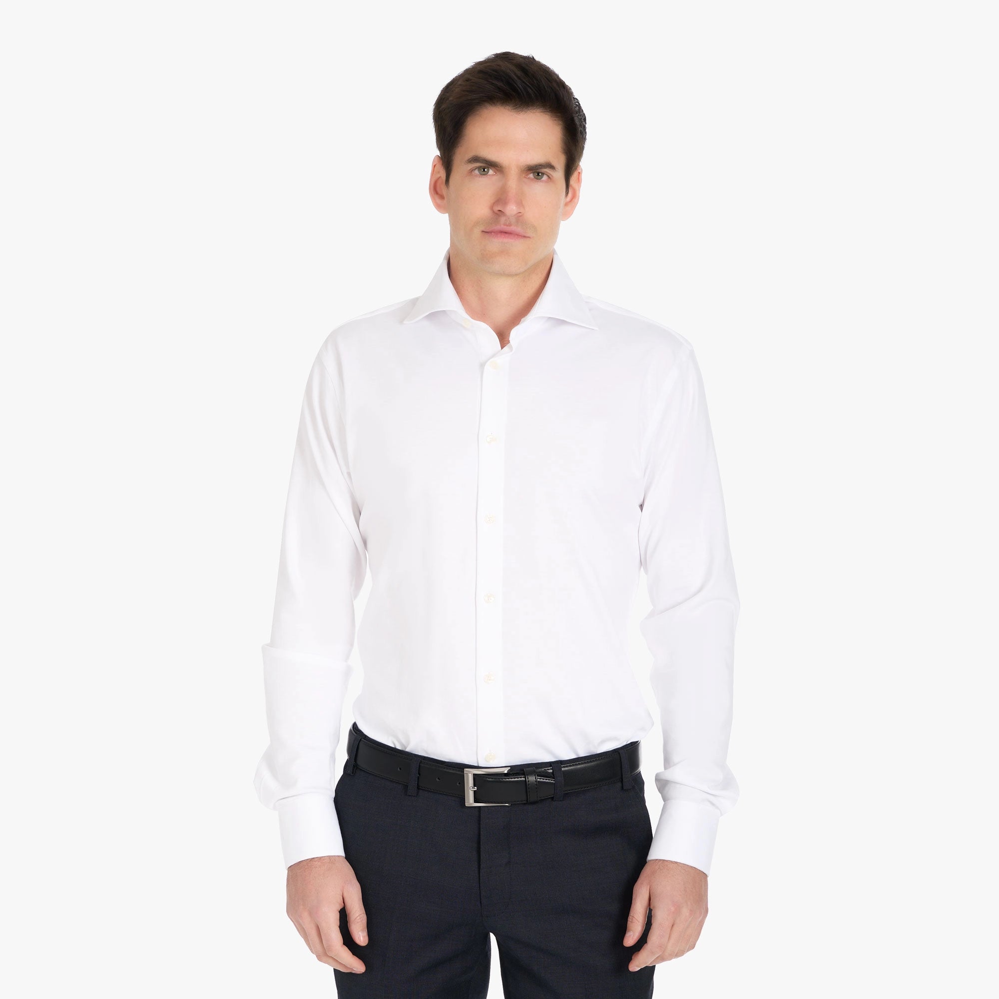 Hemd aus Jersey in Weiß white Bild 1