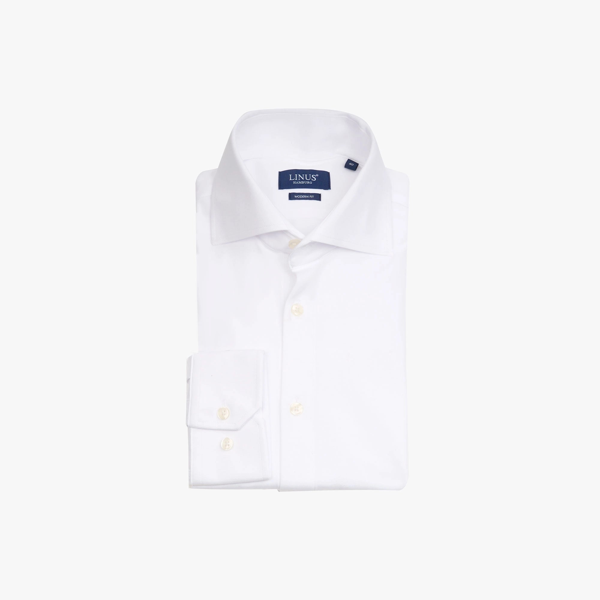 Hemd aus Jersey in Weiß white Bild 2
