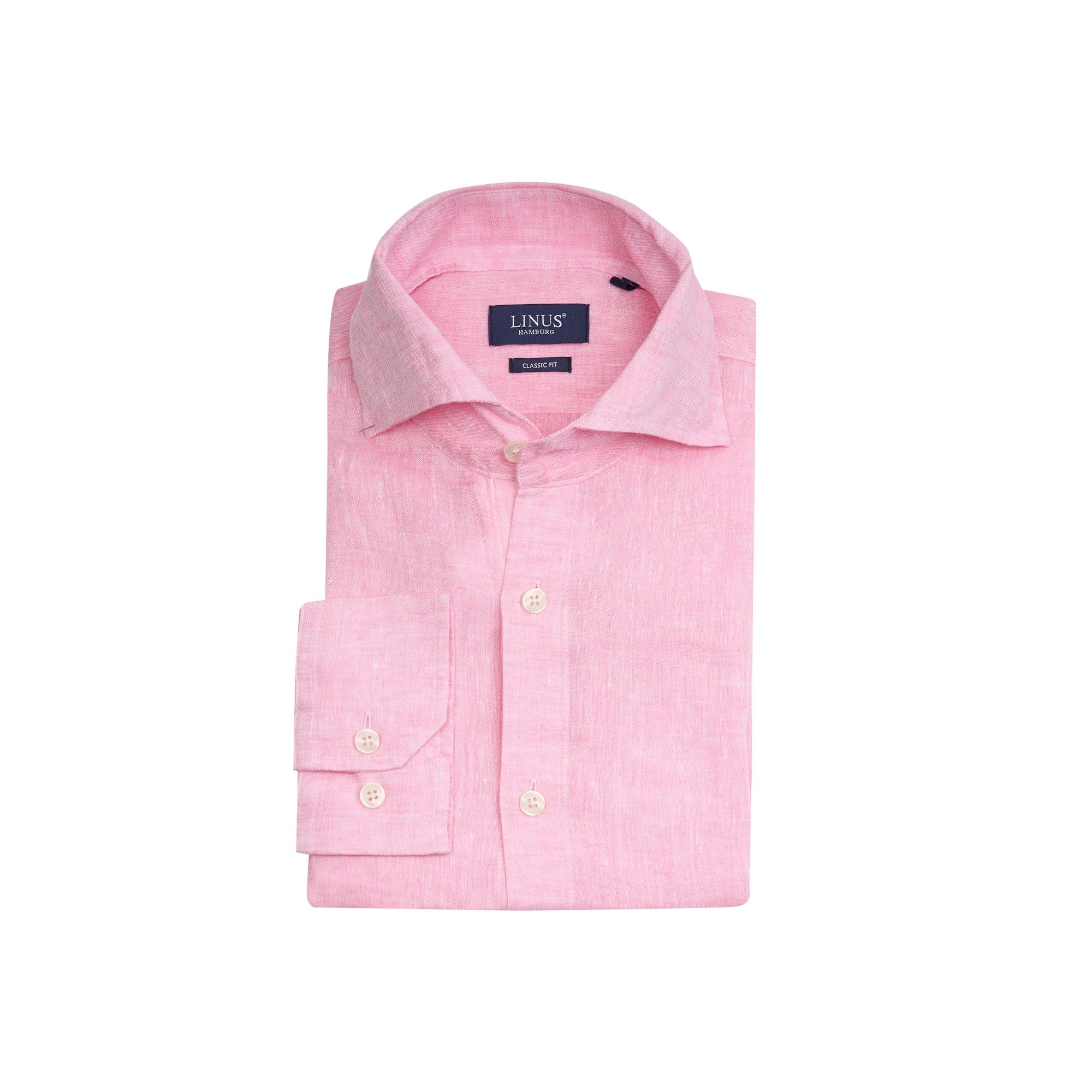 Leinenhemd in Rosa pink Bild 2