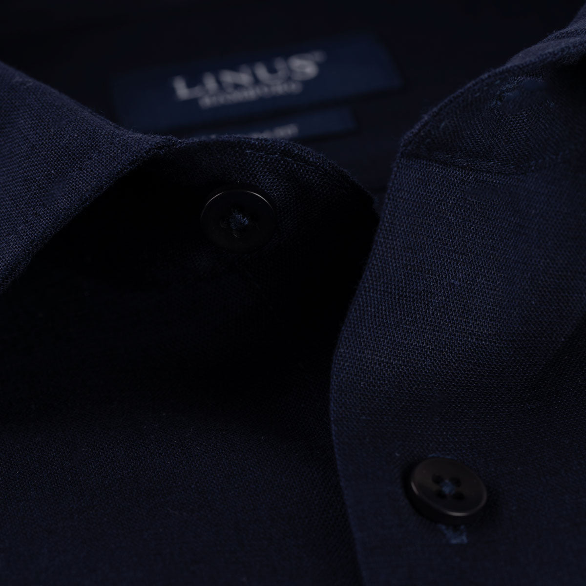 Slim Fit Hemd aus Baumwolle/Leinen in dunkelblau dkl. blau Bild 5