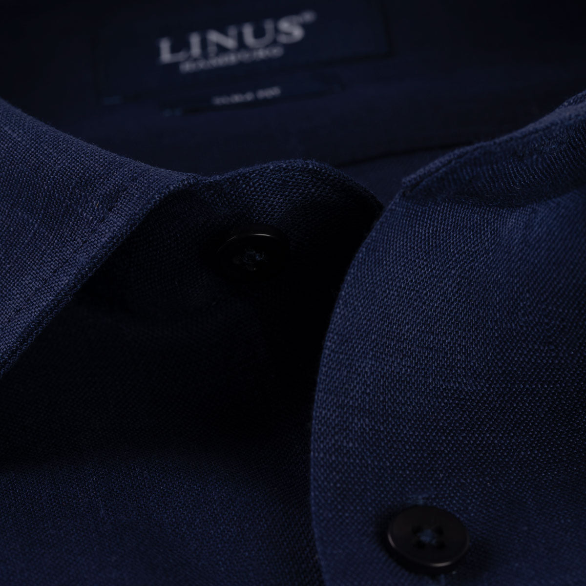 Slim Fit Hemd aus dunkelblauem reinem Leinen dkl. blau Bild 5