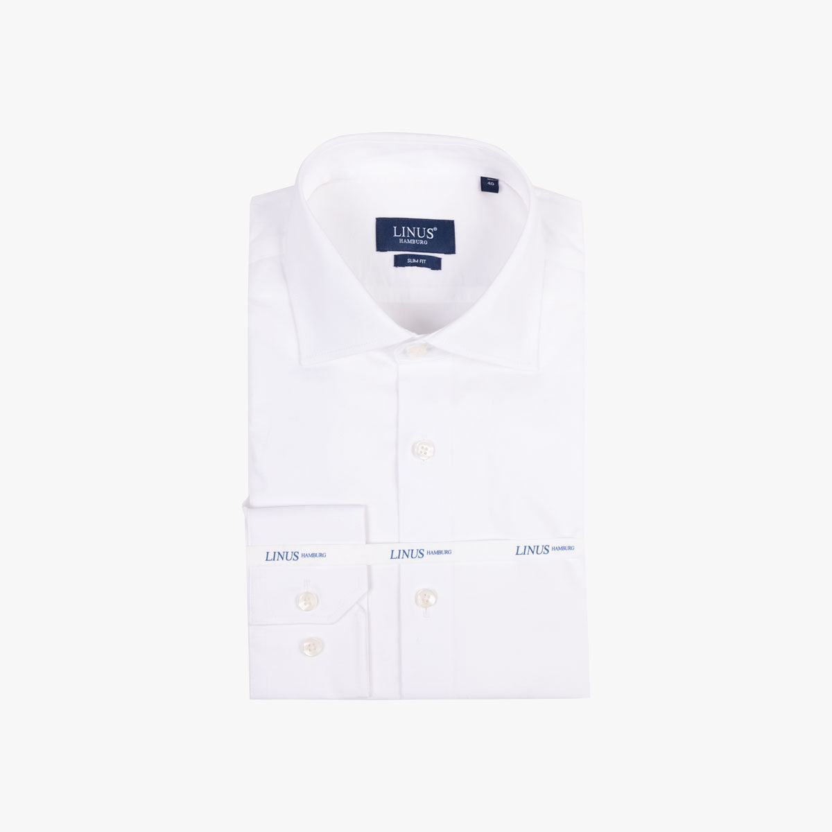 Slim Fit Hemd in Weiß aus Baumwolle white Bild 5