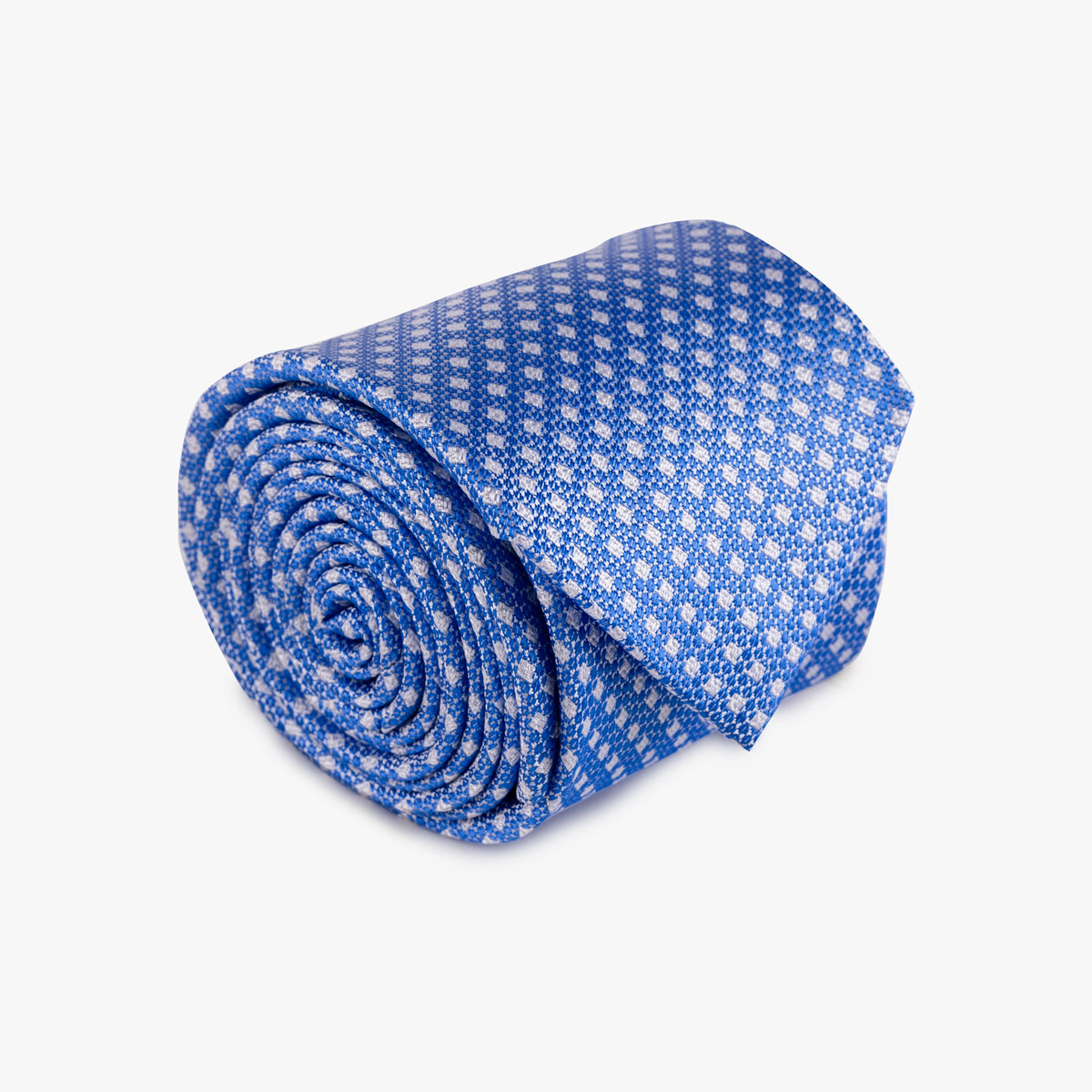Krawatte aus Seide in hellblau gemustert